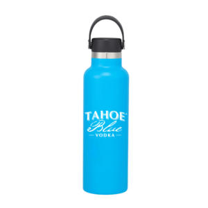 Hydro Flask® Standard Mouth with Flex Cap (21 oz). Tahoe Blue Vodka logo imprint. 